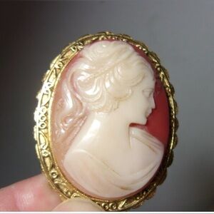 Vintage Shell Cameo Broach